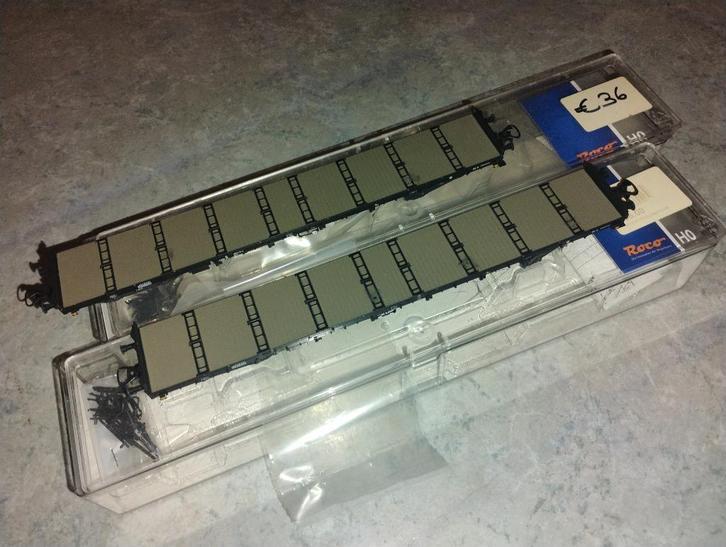 Roco H0 DB 2 ranchwagens, Hobby en Vrije tijd, Modeltreinen | H0, Zo goed als nieuw, Wagon, Gelijkstroom of Wisselstroom, Roco