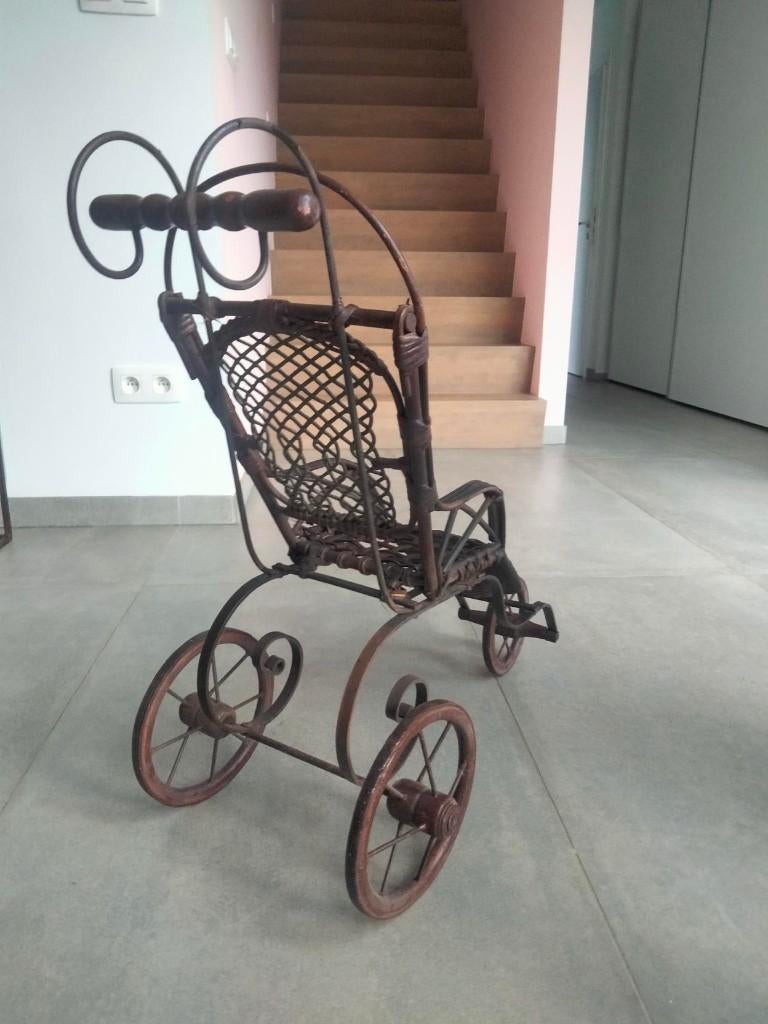 poppenwagen deco decoratie pop wagen, Collections, Poupées, Utilisé, Accessoires, Enlèvement