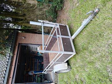 Remorque simple essieu 750 kg max, Enlèvement, Utilisé