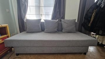 Slaapbank Ikea Älvdalen, Gris, 140 cm, Enlèvement, Utilisé
