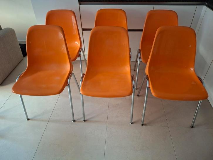 6 stoelen te koop helmut starke, Huis en Inrichting, Stoelen, Zo goed als nieuw, Wit, Ophalen