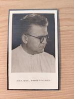 Doodsprentje oorlogsslachtoffer aalmoezenier zeeslag 1942, Ophalen of Verzenden, Rouwkaart