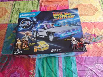 Playmobil Retour vers le Futur 70317 + 70459 Delorean beschikbaar voor biedingen