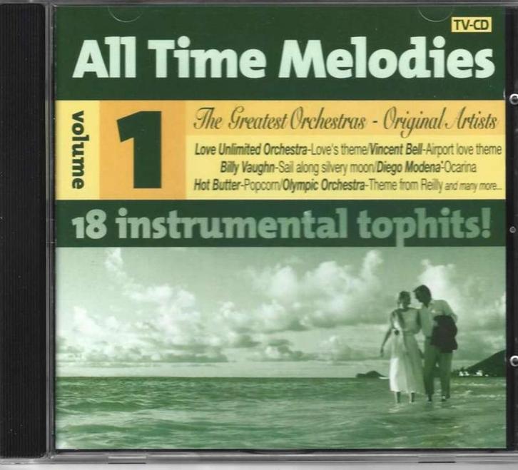 CD All Time Melodies vol 1 18 Instrumental tophits, Cd's en Dvd's, Cd's | Instrumentaal, Zo goed als nieuw, Ophalen of Verzenden