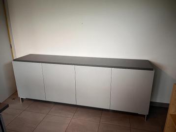 Buffetkast - grijs - 230 x 48 x 87 beschikbaar voor biedingen