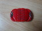 Antieke vintage rode glazen riemgesp, Kleding | Dames, Riemen en Ceinturen, Ophalen of Verzenden, Rood, Heupriem