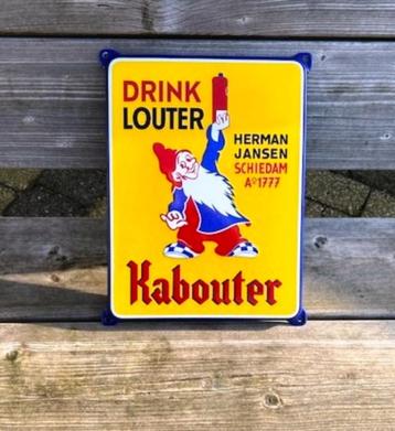 Louter Kabouter Emaille bord met oor . Herman Jansen replica beschikbaar voor biedingen