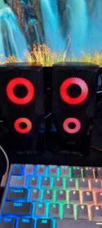 Enceinte Gaming RGB - Puissante et Stylée, Ophalen of Verzenden, Zo goed als nieuw
