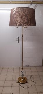 lampadaire bronze et delft année 1960-70, Maison & Meubles, Lampes | Lampadaires, Autres matériaux, 150 à 200 cm, Enlèvement, Utilisé