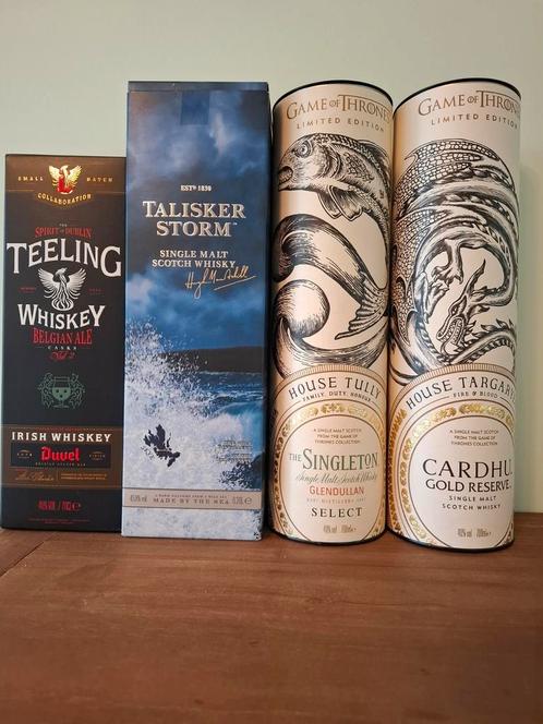 Whisky collectie 3 flessen over., Verzamelen, Wijnen, Nieuw, Overige typen, Overige gebieden, Vol, Ophalen of Verzenden