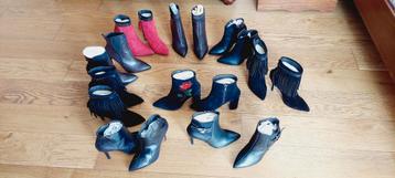 😍9  bottines en cuir made in Spain  taille 35 etat neuf, Neuf, Rouge