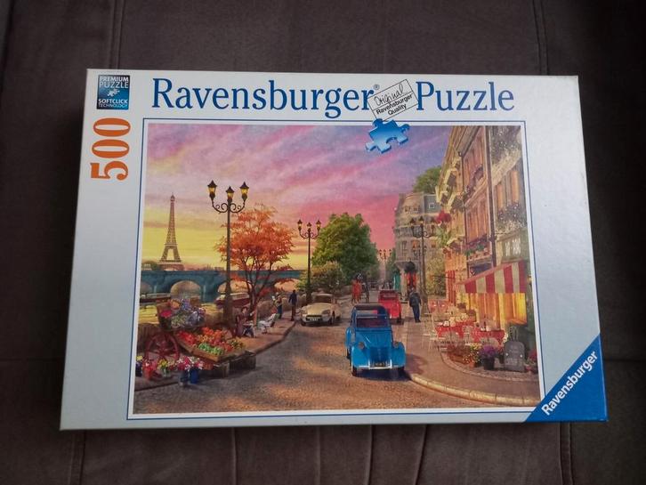 Ravensburger 500 stuks - Avondsfeer in Parijs, Hobby en Vrije tijd, Denksport en Puzzels, Gebruikt, Legpuzzel, 500 t/m 1500 stukjes
