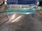 Glazen salontafel, Huis en Inrichting, Tafels | Salontafels, Ophalen, Zo goed als nieuw