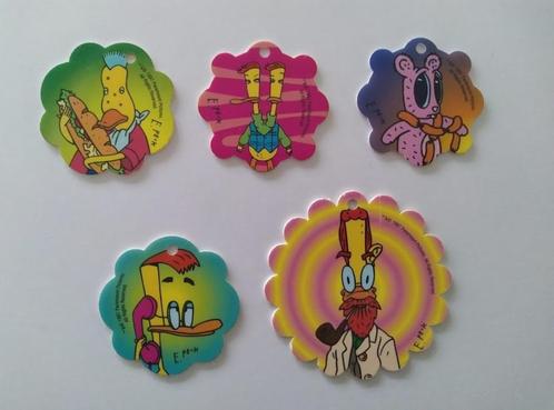 Vintage 5x Flippo's - Croky Duckman - Mooie staat, Verzamelen, Flippo's, Losse flippo's, Strip, Ophalen of Verzenden