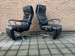 2x zwarte Durlet Dayton relax medi mono-move, Ophalen of Verzenden, Leolux rolf benz himolla natuzzi xooon stressless conform hukla