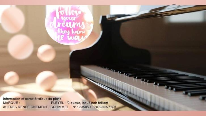 Vleugelpiano, Muziek en Instrumenten, Piano's, Zo goed als nieuw, Vleugel, Zwart, Hoogglans, Ophalen