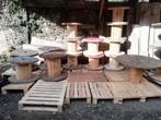 touret bobine table bar, Tuin en Terras, Tuintafels, Ophalen, Zo goed als nieuw, Rond, Hout