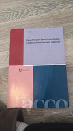 Kwantitatieve beleidsmethoden: ANOVA en mulivariate statisti, Boeken, Ophalen of Verzenden, Zo goed als nieuw, P. GOOS