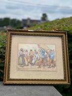 Antieke aquarel gesigneerd, Ophalen