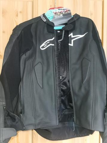 Veste cuir moto alpinestar taille 58