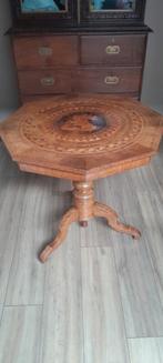 Italiaanse voetstuktafel in inlegwerk van Sorrento, Antiek en Kunst, Ophalen