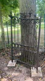 Smeedijzeren poort , hekwerk, tuinpoort, antiek  massief, Ophalen, Gebruikt, 100 tot 150 cm, 200 cm of meer