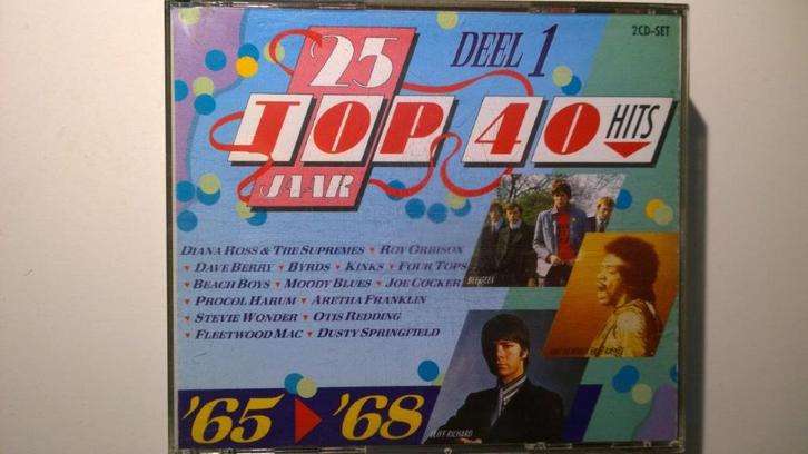 25 Jaar Top 40 Hits Deel 1 1965-1968, Cd's en Dvd's, Cd's | Verzamelalbums, Zo goed als nieuw, Pop, Ophalen of Verzenden