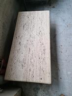 Rustieke stenen salontafel, Huis en Inrichting, Tafels | Salontafels, Ophalen, Zo goed als nieuw, Rechthoekig, Overige materialen