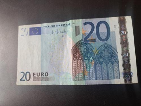 2002 Nederland 20 euro oude serie Draghi code R017, Postzegels en Munten, Bankbiljetten | Europa | Eurobiljetten, Los biljet, Overige landen