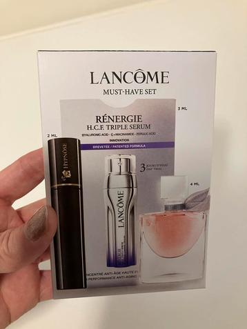Lancôme must have set serum, mascara en parfum min beschikbaar voor biedingen