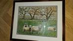 Toon Hermans uniek werk  Gouache  gesigneerd  Ingelijst Afme, Ophalen