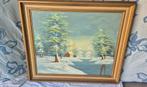 Gesigneerd Schilderij winters landschap, Antiek en Kunst, Kunst | Schilderijen | Klassiek, Ophalen