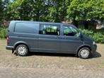 VW Transporter T5 Verlengde basis + Dubbele cabine, Auto's, Volkswagen, Voorwielaandrijving, Stof, Grijs, Particulier