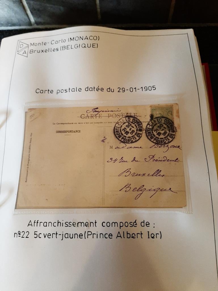 Lot de cartes postales de Monaco 1905, Enlèvement ou Envoi