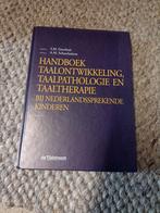 Handboek taalontwikkeling, taalpathologie en taaltherapie bi, Ophalen of Verzenden, Zo goed als nieuw, A.M. Schaerlaekens; S.M. Goorhuis