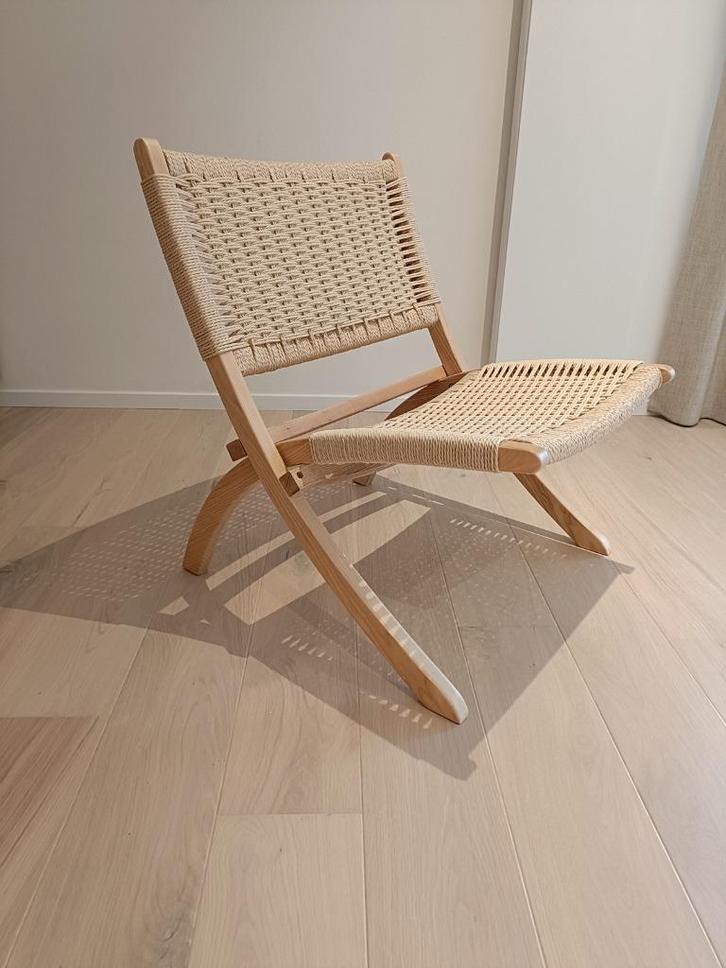 Scandinavische design klapstoel, Antiek en Kunst, Antiek | Meubels | Stoelen en Sofa's, Ophalen