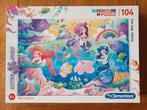 Clementoni puzzel zeemeermin 104 st, Ophalen, Zo goed als nieuw