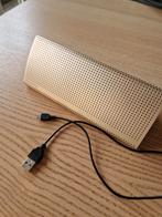 Silvercrest goudkleurige bluetooth speaker, Audio, Tv en Foto, Ophalen of Verzenden, Zo goed als nieuw