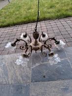 Koperen luster, Huis en Inrichting, Lampen | Kroonluchters, Ophalen