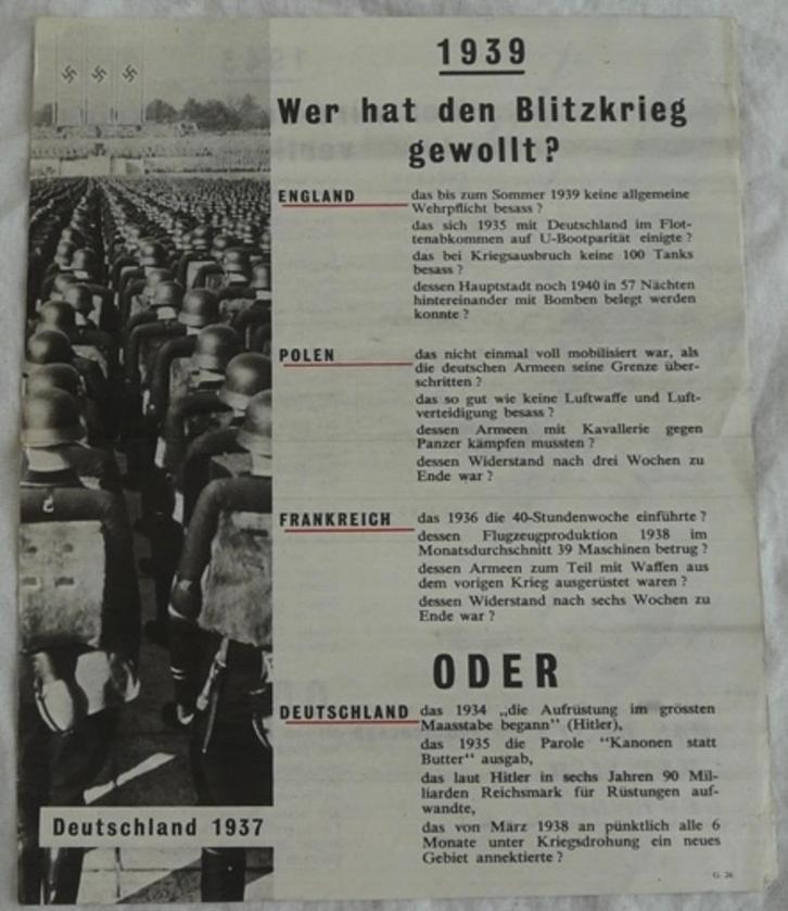 Pamflet, Leaflet, Flugblatt, Nr. G.26, Engels / UK, 1943.(1), Verzamelen, Militaria | Tweede Wereldoorlog, Luchtmacht, Overige typen