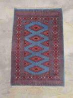 Tapijtje perzisch wollen Bouchara blauw rood 81/61, Ophalen of Verzenden