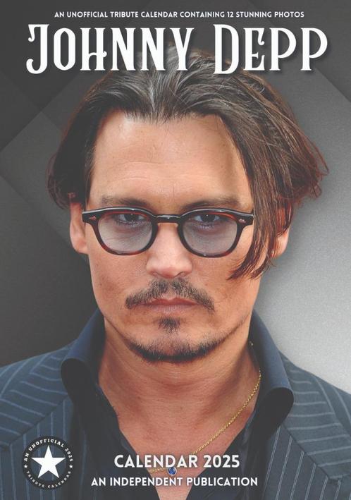 Lots de 5 ou 10 et 25 ou 50 Calendriers Johnny Depp 2025 Lot, Divers, Calendriers, Neuf, Calendrier annuel, Enlèvement ou Envoi