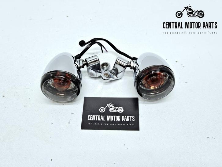 Chromen Knipperlichten voorkant voor Dyna, Motoren, Onderdelen | Harley-Davidson, Gebruikt, Ophalen of Verzenden