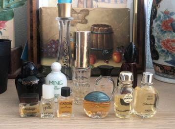 Vintage mini parfum flesjes, Enlèvement ou Envoi, Utilisé