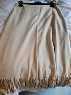 MarcCain rok suede beige split maat 4, onderrok, Enlèvement ou Envoi, Porté, Beige
