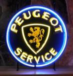 Peugeot service neon en veel andere garage showroom neons, Ophalen of Verzenden, Nieuw, Lichtbak of (neon) lamp