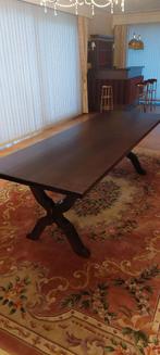 Table et 8 chaises (+ vaisselier), Maison & Meubles, Enlèvement, Utilisé, 50 à 100 cm, Rectangulaire