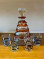 Carafe en cristal Val-Saint-Lambert et ses 4 godets, Enlèvement