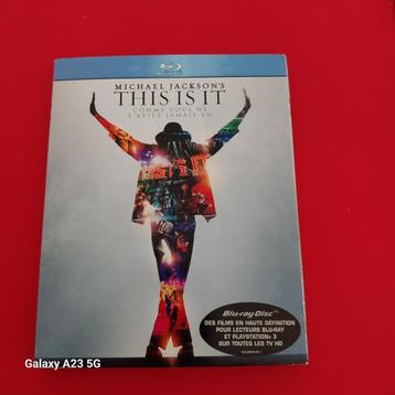 Blu-ray Michael Jackson's - This is it--avec pochette carton, Tous les âges, Coffret, Comme neuf, Enlèvement