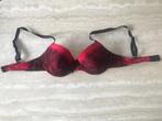 Rood/zwarte BH - maat 85 - cup D (zn5645), Ophalen of Verzenden, Rood, BH